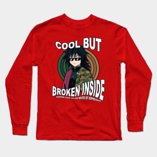 giyu tomioka : Cool but Broken Inside Long Sleeve T-Shirt